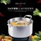 新款聚能不锈钢汤锅煲汤煮粥无油烟复底不粘锅燃气电磁炉全能汤锅